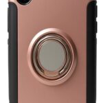Forcell iPhone X / XS Ring Holder Θήκη Σκληρή - Gold Pink