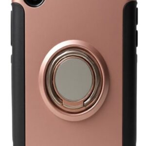 Forcell iPhone X / XS Ring Holder Θήκη Σκληρή - Gold Pink
