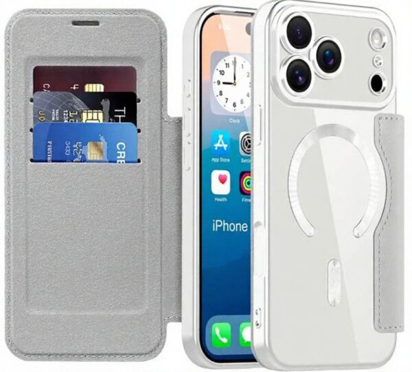 Techsuit iPhone 17 Pro Max SmartMag Θήκη Βιβλίο - Grey