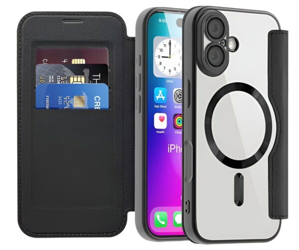 Techsuit iPhone 17 SmartMag Θήκη Βιβλίο - Black