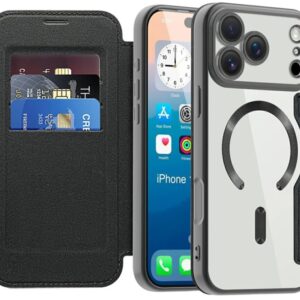 Techsuit iPhone 17 Pro SmartMag Θήκη Βιβλίο - Black