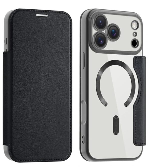 Techsuit iPhone 17 Pro SmartMag Θήκη Βιβλίο - Black Techsuit iPhone 17 Pro SmartMag Θήκη Βιβλίο - Black