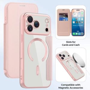 Techsuit iPhone 17 Pro Max SmartMag Θήκη Βιβλίο - Pink