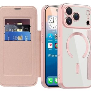 Techsuit iPhone 17 Pro Max SmartMag Θήκη Βιβλίο - Pink