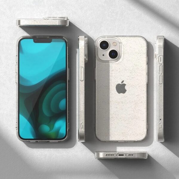 Techsuit iPhone 17 Air Sparkleskin Series Θήκη Σιλικόνης - Διάφανη με Γκλίτερ