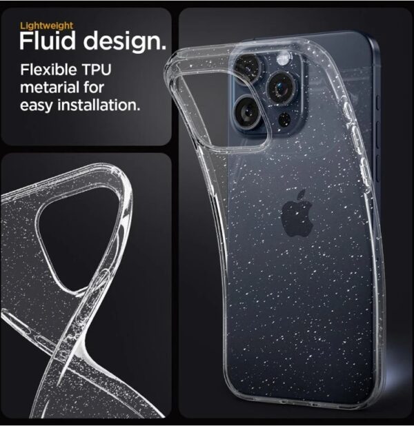 Techsuit iPhone 17 Air Sparkleskin Series Θήκη Σιλικόνης - Διάφανη με Γκλίτερ