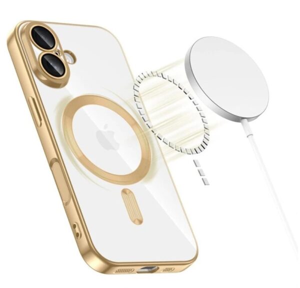 Techsuit iPhone 17 MagSafe Luxury Crystal Θήκη με Πλαίσιο Σιλικόνης Διάφανη - Deep Green