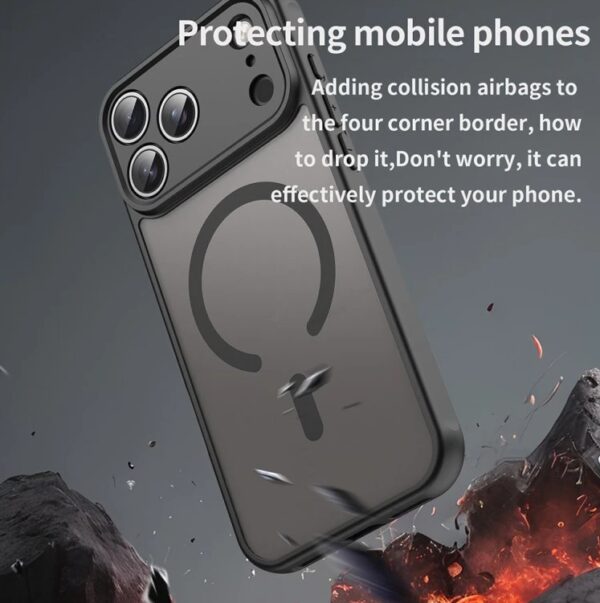 Techsuit iPhone 17 Pro MagSafe HaloFrost II Θήκη Σκληρή Φιμέ - Black