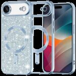 Techsuit iPhone 17 Air Luxury Glitter Θήκη Σιλικόνης Διάφανη - Light Blue
