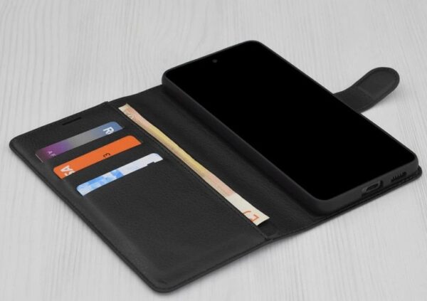 Techsuit iPhone 17 Pro Max Leather Folio Θήκη Βιβλίο - Black