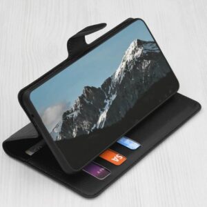 Techsuit iPhone 17 Pro Max Leather Folio Θήκη Βιβλίο - Black