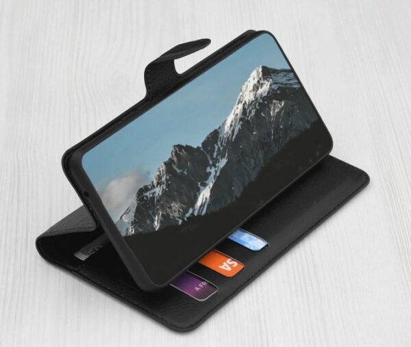 Techsuit iPhone 17 Pro Max Leather Folio Θήκη Βιβλίο - Black