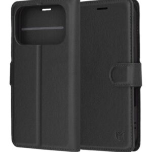 Techsuit iPhone 17 Pro Leather Folio Θήκη Βιβλίο - Black