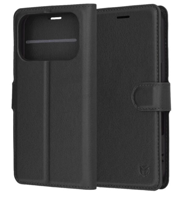 Techsuit iPhone 17 Pro Leather Folio Θήκη Βιβλίο - Black