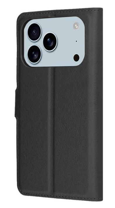 Techsuit iPhone 17 Pro Leather Folio Θήκη Βιβλίο - Black