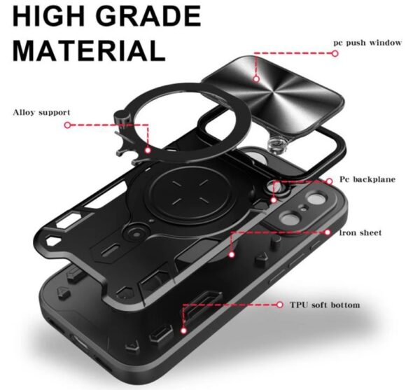 Techsuit iPhone 17 Pro Max Camguard Pro Θήκη Σκληρή - Black