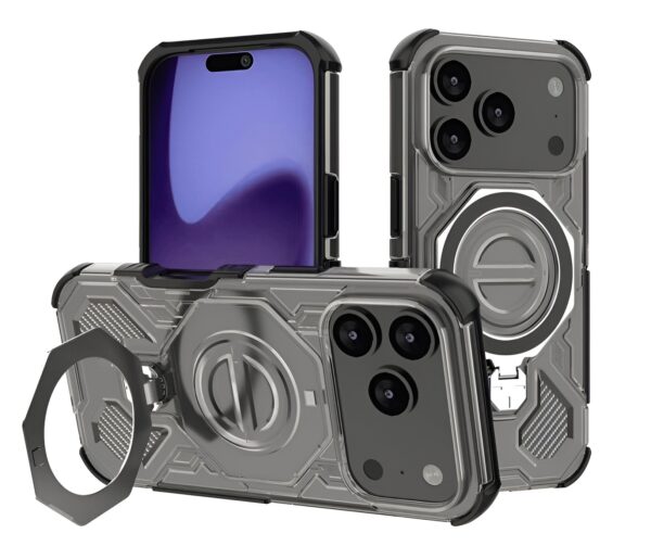 Techsuit iPhone 17 Pro Carbon Shield Pro Θήκη Σκληρή Φιμέ - Black