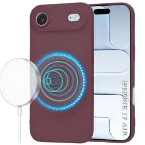 Techsuit iPhone 17 Air MagSafe Softflex Θήκη Σιλικόνης - Plum Red