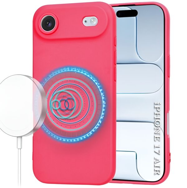 Techsuit iPhone 17 Air MagSafe Softflex Θήκη Σιλικόνης - Hot Pink