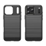 Techsuit iPhone 17 Pro Carbon Θήκη Σιλικόνης - Black