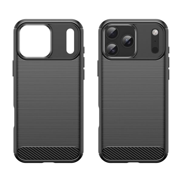 Techsuit iPhone 17 Pro Carbon Θήκη Σιλικόνης - Black