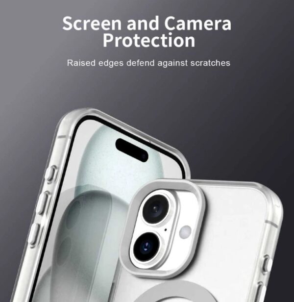 Techsuit iPhone 17 CandyCase MagSafe Θήκη με Πλαίσιο Σιλικόνης - White