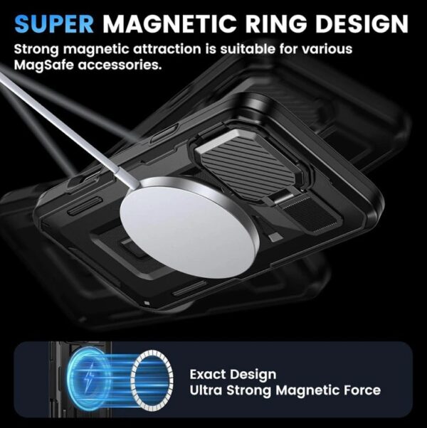 Techsuit iPhone 17 Pro Max MagSafe CamVault Θήκη Σκληρή - Black