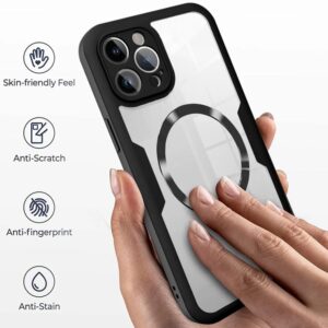 Techsuit iPhone 17 MagSafe Colorverse 360 Θήκη Σκληρή Διάφανη - Black