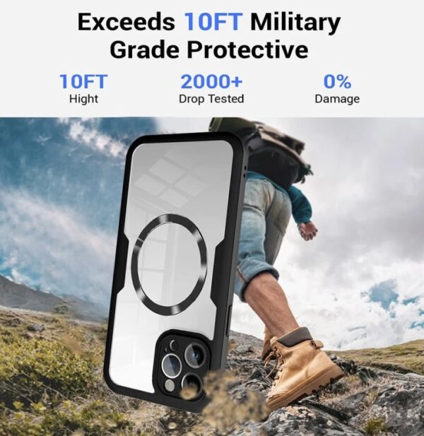 Techsuit iPhone 17 MagSafe Colorverse 360 Θήκη Σκληρή Διάφανη - Black