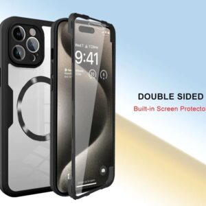 Techsuit iPhone 17 MagSafe Colorverse 360 Θήκη Σκληρή Διάφανη - Black