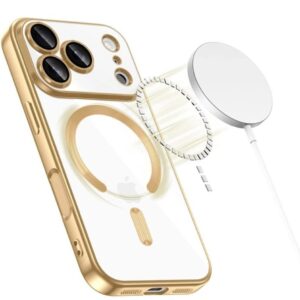 Techsuit iPhone 17 Pro Max MagSafe Luxury Crystal Θήκη με Πλαίσιο Σιλικόνης Διάφανη - Deep Green