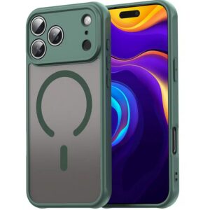 Techsuit iPhone 17 Pro Max MagSafe HaloFrost Θήκη Σκληρή Φιμέ - Green