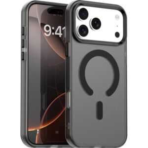 Techsuit iPhone 17 Pro Max CandyCase MagSafe Θήκη με Πλαίσιο Σιλικόνης - Black