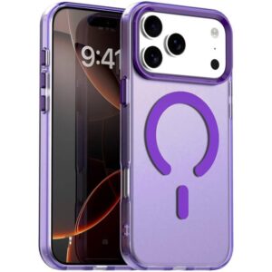 Techsuit iPhone 17 Pro Max CandyCase MagSafe Θήκη με Πλαίσιο Σιλικόνης - Purple