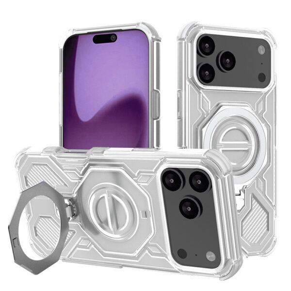 Techsuit iPhone 17 Pro Max Carbon Shield Pro Θήκη Σκληρή Διάφανη - White