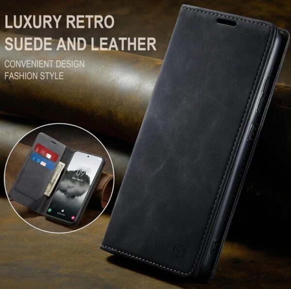 Techsuit iPhone 17 Pro Confy Cover Θήκη Βιβλίο - Black