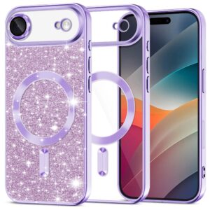 Techsuit iPhone 17 Air Luxury Glitter Θήκη Σιλικόνης Διάφανη -Light Purple