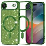 Techsuit iPhone 17 Air Luxury Glitter Θήκη Σιλικόνης Διάφανη - Deep Green