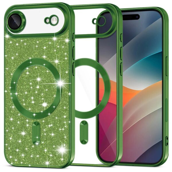 Techsuit iPhone 17 Air Luxury Glitter Θήκη Σιλικόνης Διάφανη - Deep Green Techsuit iPhone 17 Air Luxury Glitter Θήκη Σιλικόνης Διάφανη - Deep Green