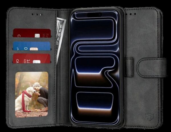 Techsuit iPhone 17 Pro Diary Book Θήκη Βιβλίο - Black