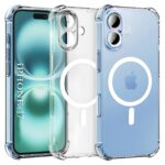 Techsuit iPhone 17 MagSafe Shockproof Clear Θήκη Σιλικόνης Διάφανη - White