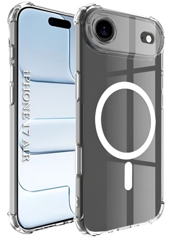 Techsuit iPhone 17 Air MagSafe Shockproof Clear Θήκη Σιλικόνης Διάφανη - White