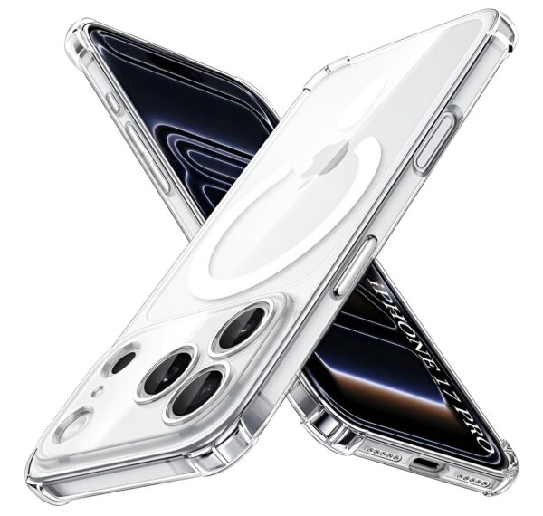 Techsuit iPhone 17 Pro MagSafe Shockproof Clear Θήκη Σιλικόνης Διάφανη - White