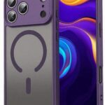 Techsuit iPhone 17 Pro Max MagSafe HaloFrost Θήκη Σκληρή Φιμέ - Purple