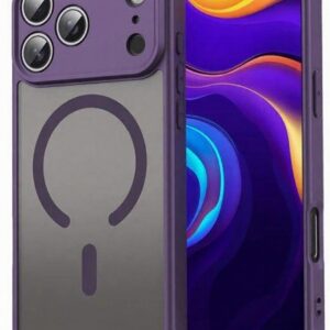 Techsuit iPhone 17 Pro Max MagSafe HaloFrost Θήκη Σκληρή Φιμέ - Purple