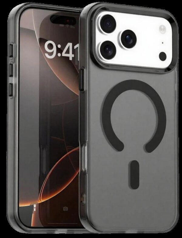 Techsuit iPhone 17 Pro CandyCase MagSafe Θήκη Σκληρή Φιμέ - Black