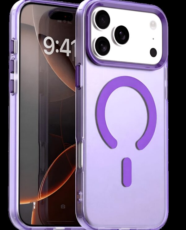 Techsuit iPhone 17 Pro CandyCase MagSafe Θήκη Σκληρή Φιμέ - Purple