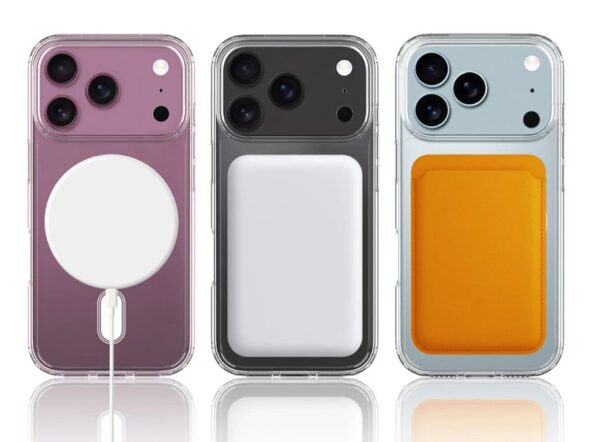 Techsuit iPhone 17 Pro Max MagSafe Pro Θήκη με Πλαίσιο Σιλικόνης Διάφανη - Pink