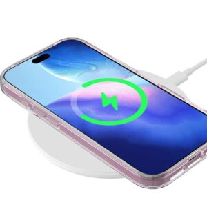 Techsuit iPhone 17 Pro Max MagSafe Pro Θήκη με Πλαίσιο Σιλικόνης Διάφανη - Pink