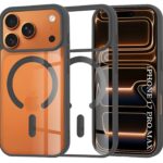 Techsuit iPhone 17 Pro Max MagSafe Pro Θήκη με Πλαίσιο Σιλικόνης Διάφανη - Black